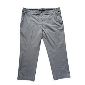 Oak Hill Straight Fit Tech Pant Mens 46/28 Gray Cotton Performance Golf Comfort